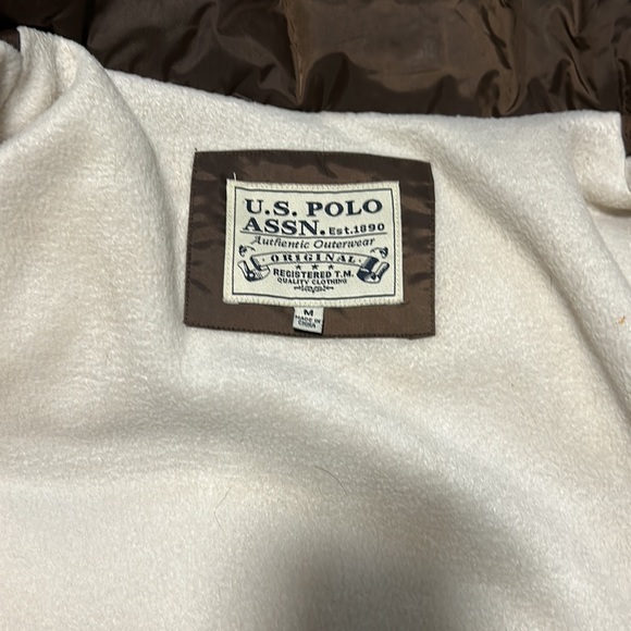 US Polo Assn. Fleece Lined Puffer Coat - Picture 5 of 10